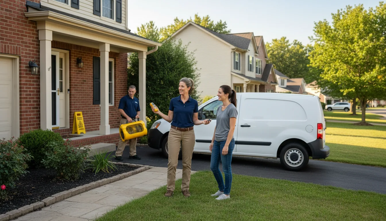 Residential water damage restoration in Quecreek, PA